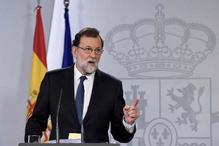 Spanish Prime Minister Mariano Rajoy invoked Article 155 of the country's constitution for the first time in his move to suspend Catalonia's government