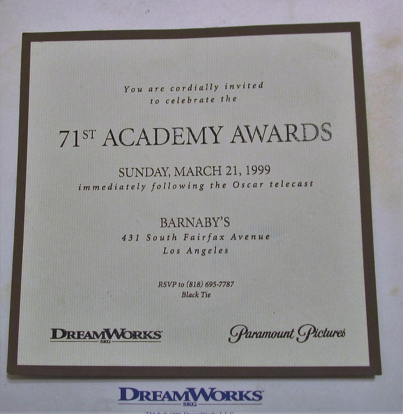 The night Miramax pulled an upset win over DreamWorks, which was expected to snare the best picture Oscar with “Saving Privat