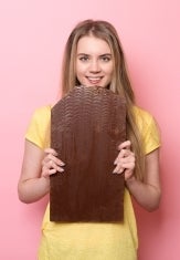 Go with a plain chocolate bar, but do it in moderation