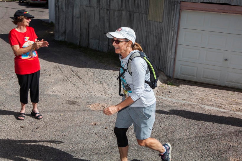 Congresswoman Martha McSally both sang the national anthem and ran the race.