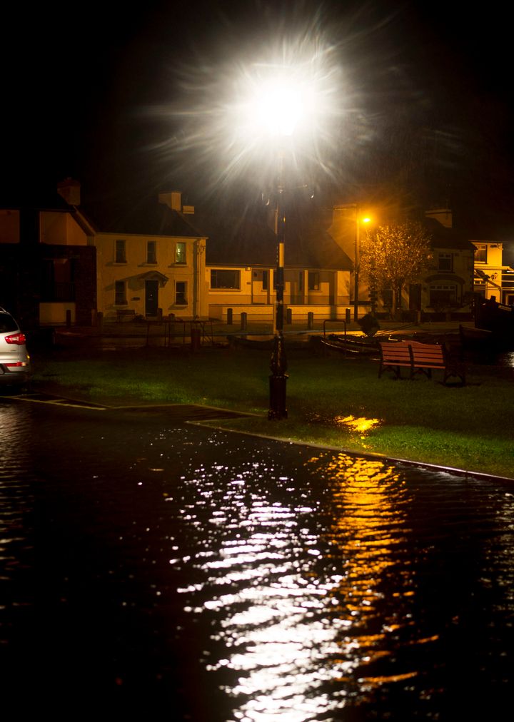 Flooding in Kinvara, County Galway