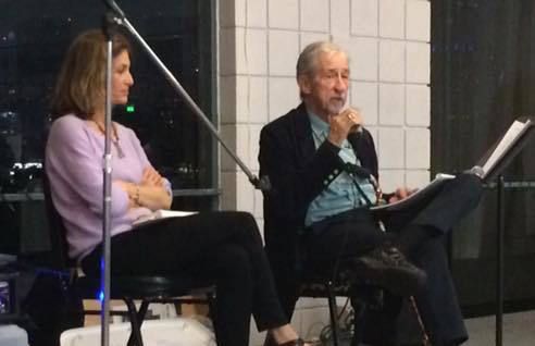 Tom Hayden and Barbara Williams, speaking at an accompanying activist event, took part in the April 2016 Vietnam War Summit at the Lyndon B. Johnson Presidential Library in Austin, Texas.