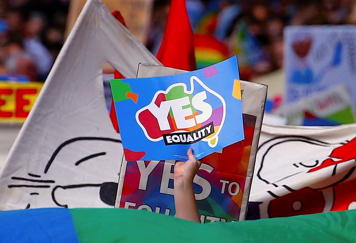 Though the postal ballot is non-binding, a “yes” vote is expected to lead to the legalization of same-sex marriage. 