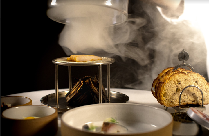 Smoked Sturgeon, served at Eleven Madison Park