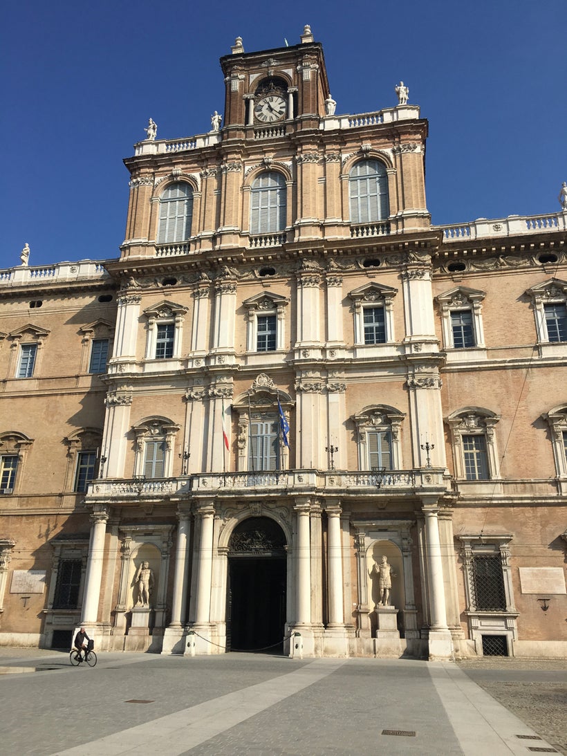 The ducal palace in Modena, once home to the Este family, now an officers’ training school