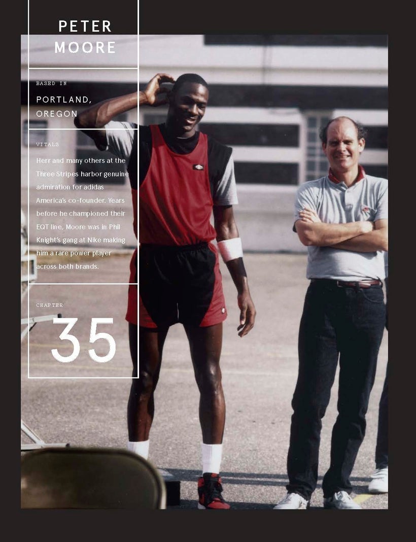<strong><em>Michael Jordan</em></strong> and <strong><em>Peter Moore</em></strong>