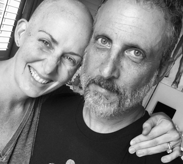 Mark has decided to show his support by not shaving until I am cured. I said, ‘not shaving? How is that showing support?’ His response, “I’m going to grow enough hair for the both of us.” I smiled and knew with his presence/support/love, I would be OK.