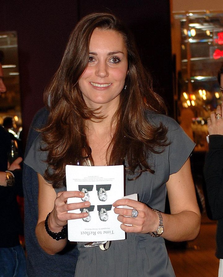 Kate Middleton attends the book launch party of 'Time To Reflect' by photographer Alistair Morrison, on Nov. 28, 2007 in London, England. 