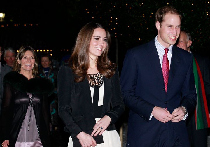 Prince William and his fiancée Kate Middleton arrive at The Thursford Collection in Norfolk, England on Dec. 18, 2010. 