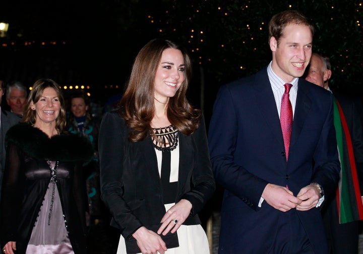 Prince William and his fiancΓ©e Kate Middleton arrive at The Thursford Collection in Norfolk, England on Dec. 18, 2010.