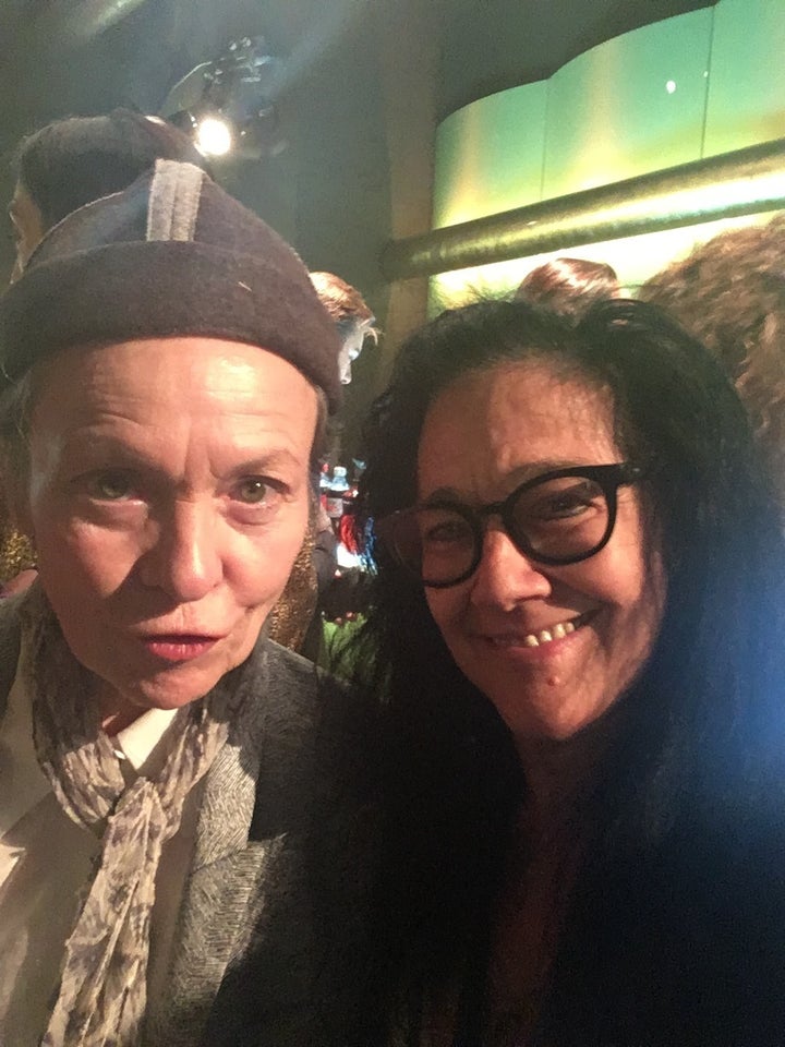 Laurie Anderson at premiere of Julian Schnabel -- A Private Portrait, April 2017