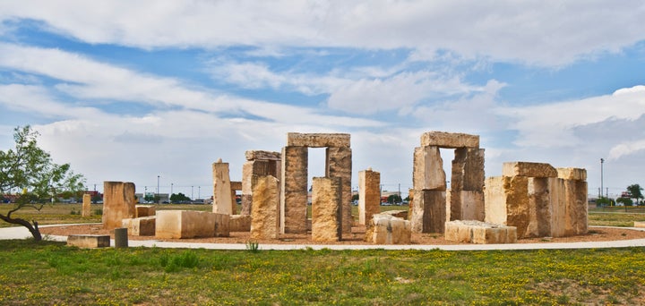 Stonehenge replica on grounds of University of Texas of the Permian Basin.