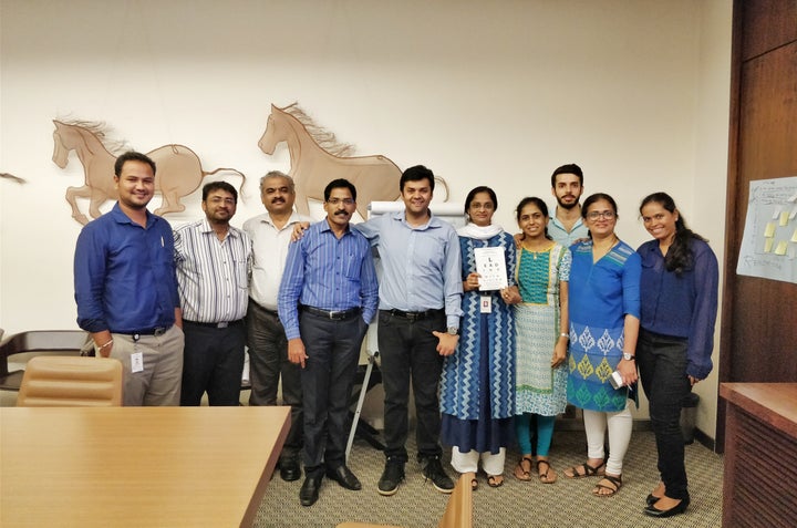 <p>Happy faces from our Corporate program in India</p>
