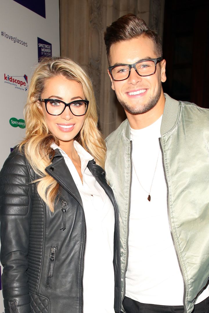 Chris with girlfriend Olivia Attwood
