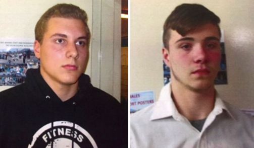 From left: Alexander Miller, 15, and Trevor Gray, 15, could face life behind bars.