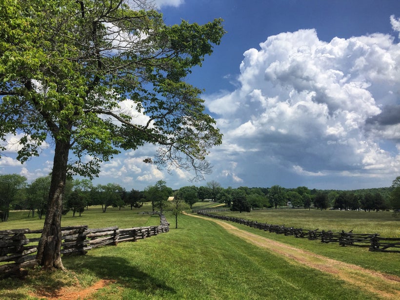 The road to Appomattox Court House is virtually unchanged from the way it looked in April 1865.
