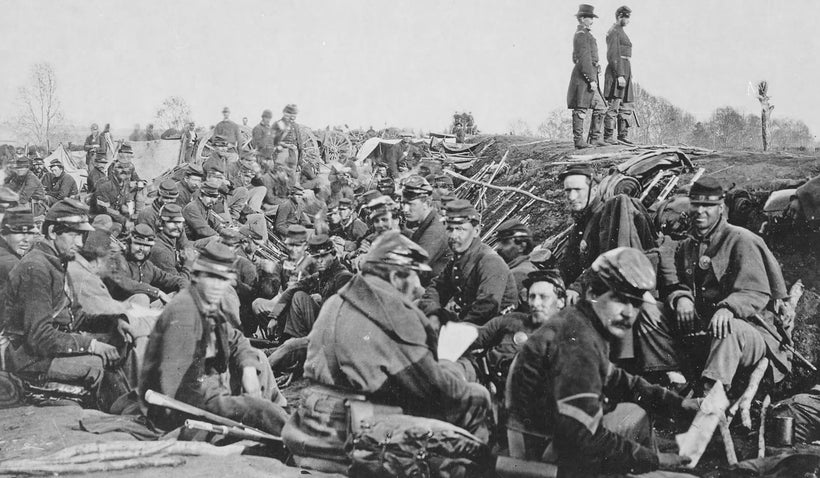 The Union trenches around Petersburg 1865