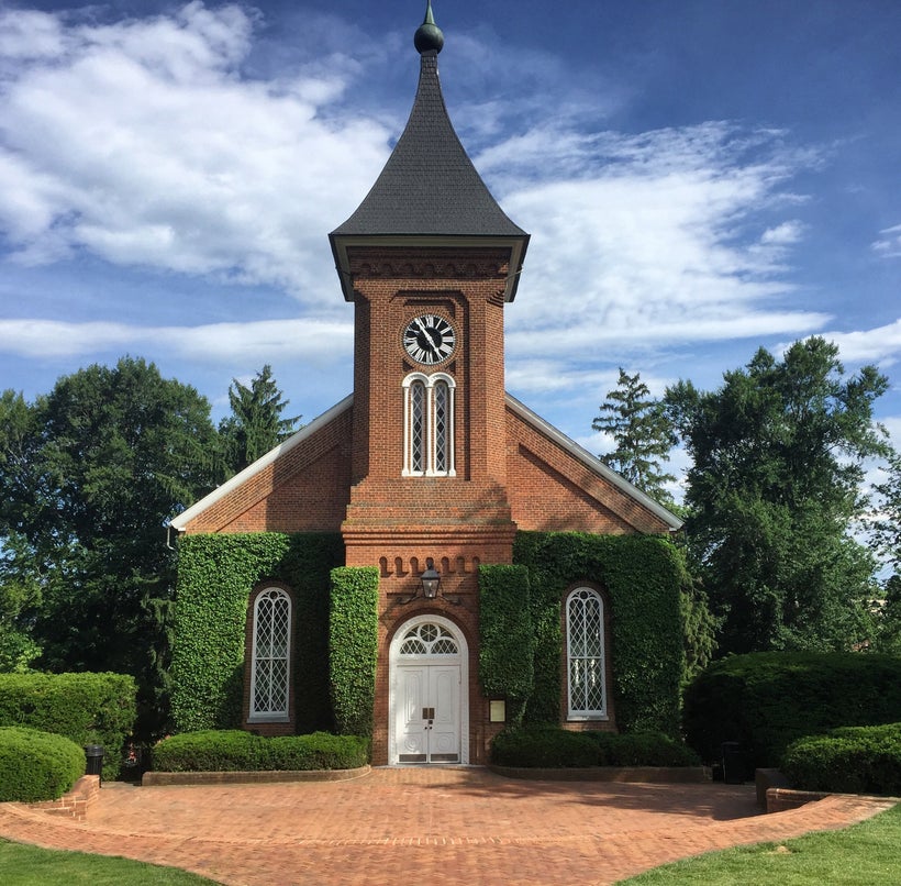 The Lee Chapel in Lexington, VA where both Lee and his horse Traveller are buried.