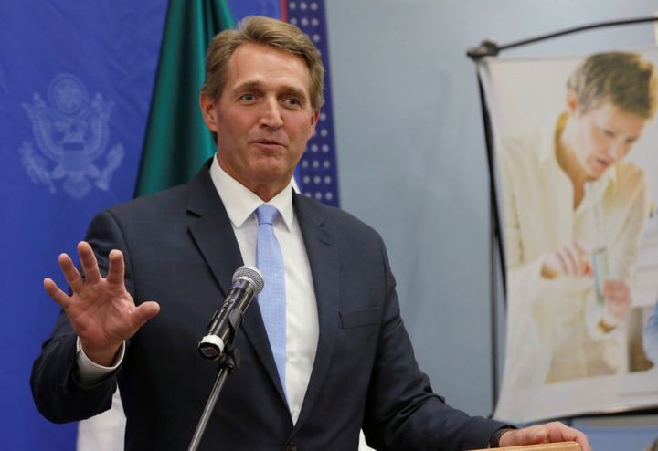 Sen. Jeff Flake said he feels out of step with today's GOP.