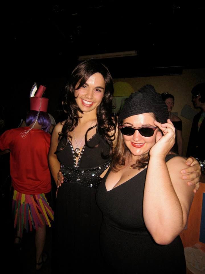 Wearing my Ursula costume with my friend Emily on Halloween on Semester At Sea Fall 2011