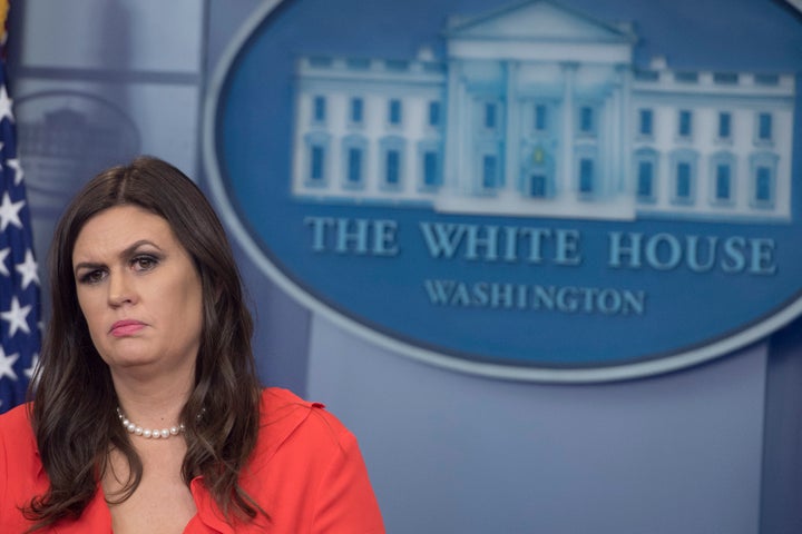 At Tuesday's briefing, White House Press Secretary Sarah Huckabee Sanders defended President Trump by citing the poor poll numbers of his GOP critics.