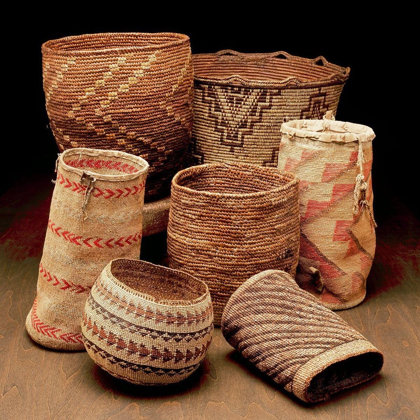 A sample of the stunning Native American baskets Dale Chihuly has been collecting for forty years.
