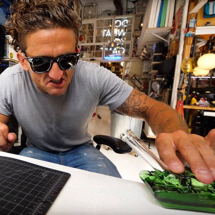 Casey Neistat using one of Daily High Club’s products from their 420 box on his Youtube Channel.