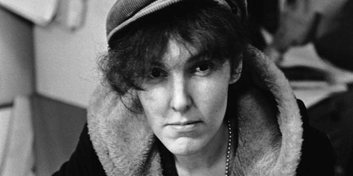 Valerie Solanas at the Village Voice offices in February 1967