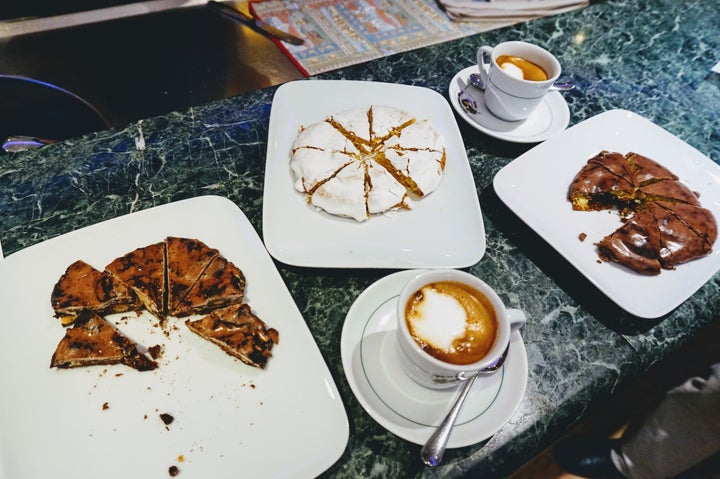 <p>Mostaccioli at Pan dell’Orso bakery and cafe in Scanno</p>