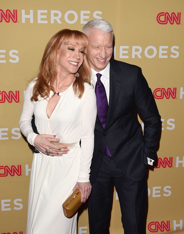 Kathy Griffin and Anderson Cooper in 2014.