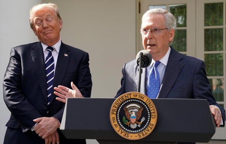 President Donald Trump and Senate Majority Leader Mitch McConnell (R-Ky.), putting tax reform before just about anything else.