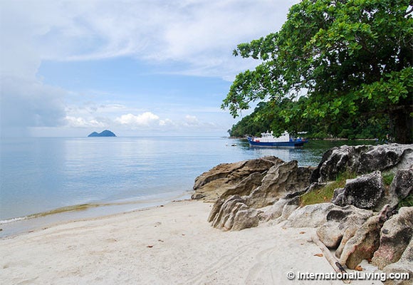 Penang beach, Penang, Malaysia.