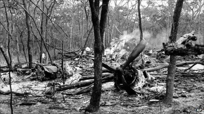 1961 Crash site in Ndola, Northern Rhodesia (now Zambia)