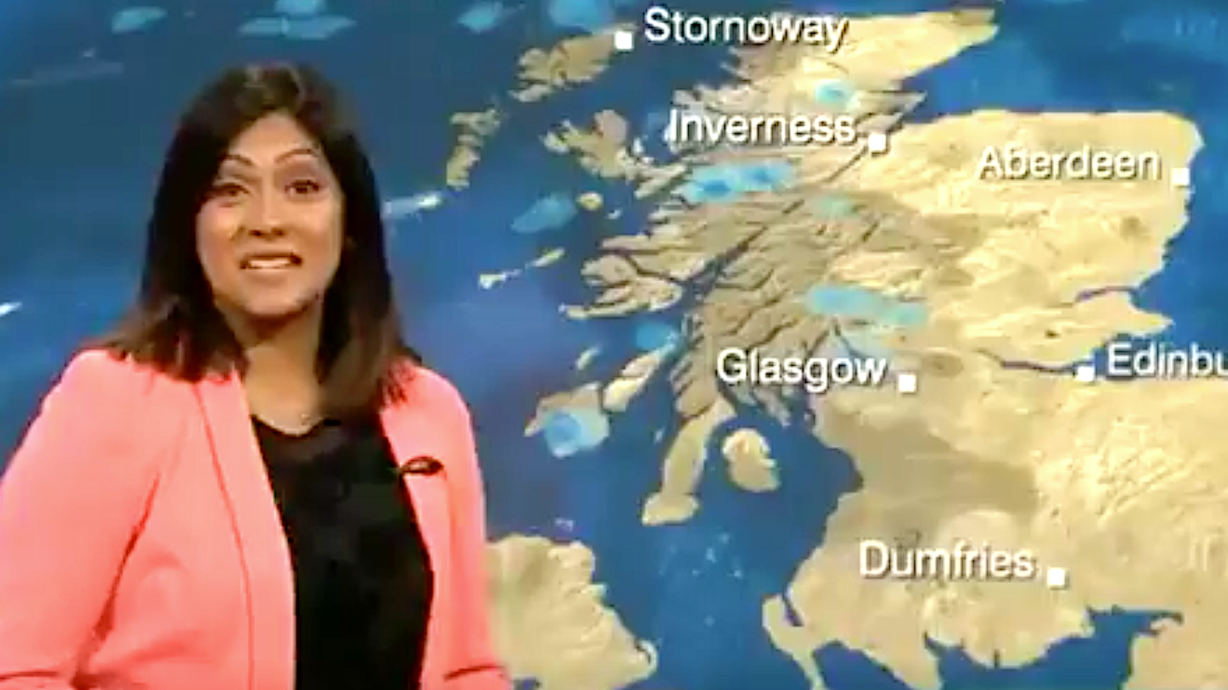 TV Weather Forecaster Can't Stop Giggling After Comical Caption Fail ...