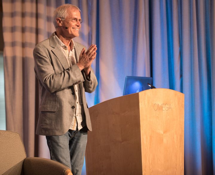 Paul Hawken speaking at Omega’s Being Fearless: Action in a Time of Disruption conference.