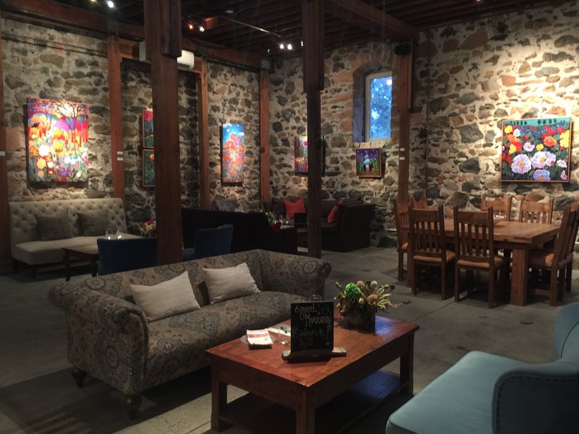 The tasting room of Ehlers Estate, St. Helena, Napa Valley