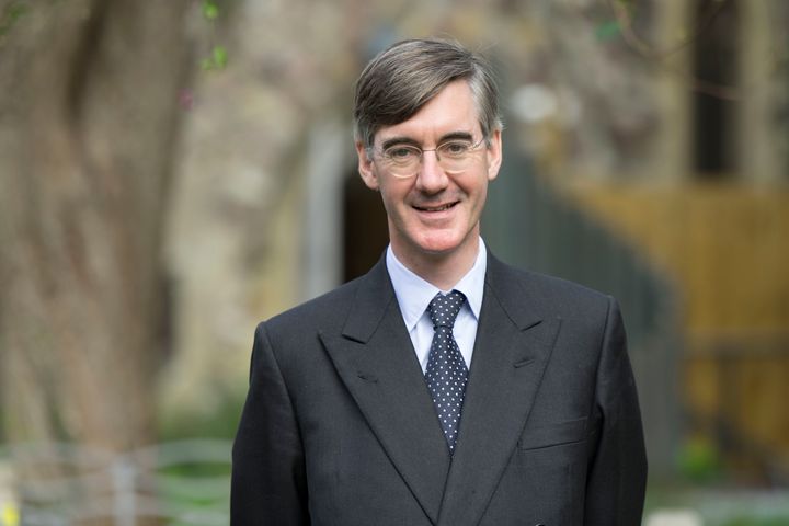 Five safe space marshals reportedly attended a speech given by Jacob Rees-Mogg