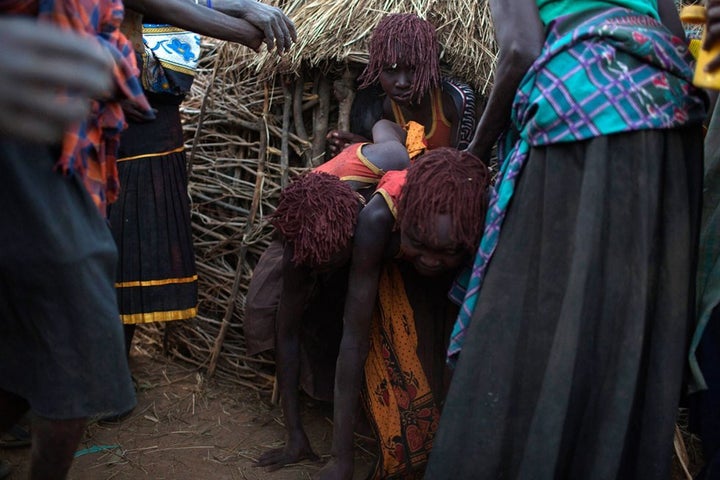 Image from a series on tribal circumcision ceremony in Kenya.