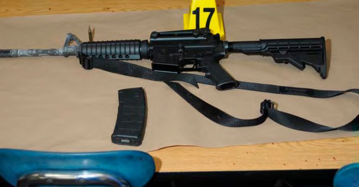 Adam Lanza brought this Bushmaster rifle to Sandy Hook Elementary School on the day of the shooting.