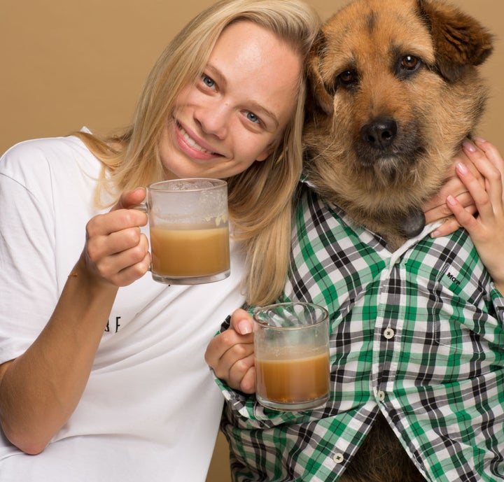 Agota Jakutyte and Crete, the dog who made her realize dogs would love Rooffee.