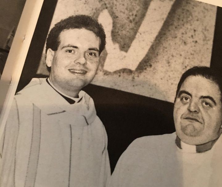 Father Kevin Greenwood and Father Dominic Orsini pose for a photo.