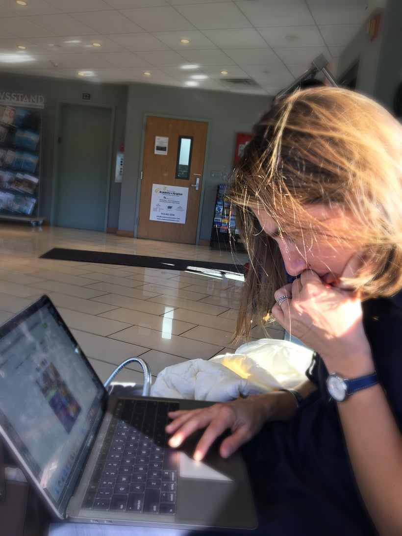 I know I look like I’m trying to solve the world’s energy crisis, but really I’m just doing an online invitation to my son’s