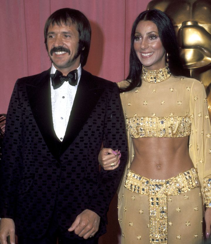 Sonny and Cher at Academy Awards in 1973.