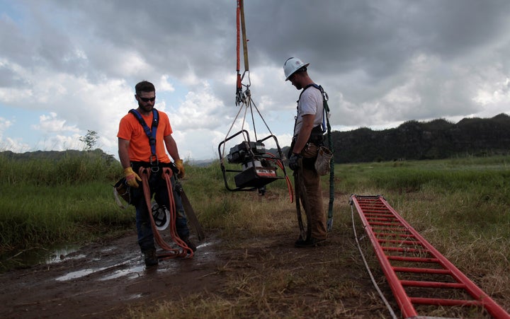 Employees of Montana-based Whitefish Energy Holdings were at work last week in Puerto Rico.