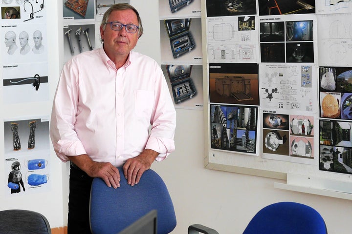 Stephen L. Petranek in the design center for the second season of Mars at Korda Studios in Hungary.