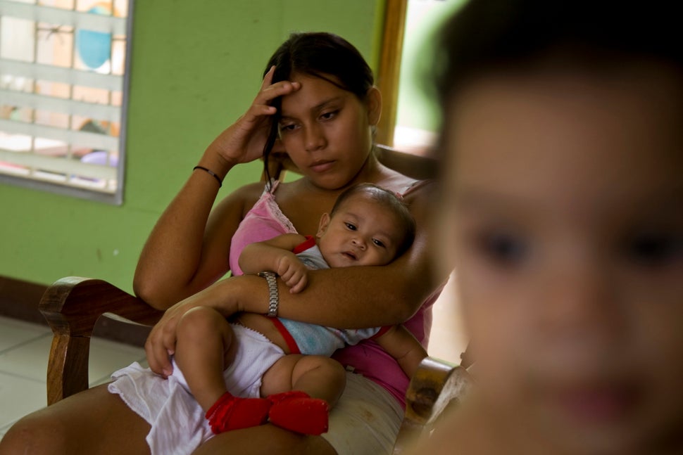 Marta, 16 at the time, in a refuge for young mothers. In Nicaragua, abortion is illegal even when girls become