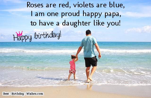 best birthday wishes from dad to daughter