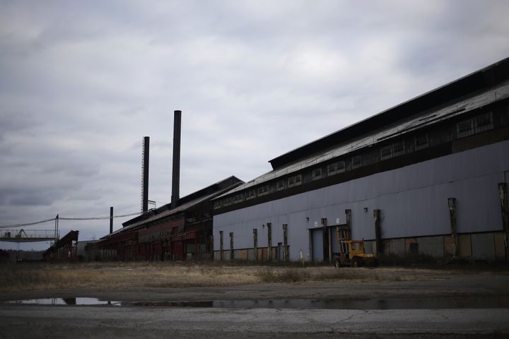 The remnants of buildings stand on the grounds of the former U.S. Steel McDonald Works steel mill near Youngstown in Campbell, Ohio, U.S., on Tuesday, Dec. 1, 2016. 