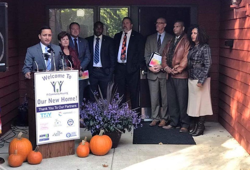 County, City and Community Leaders joined Wilson for the opening of F I Community Housing.