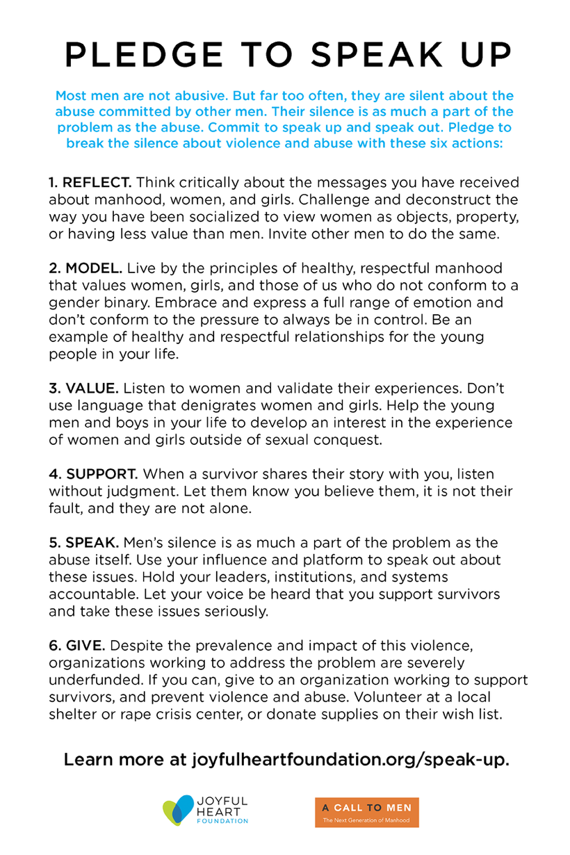 Take <a rel="nofollow" href="https://secure.joyfulheartfoundation.org/page/s/pledge-i-will-speak-up" target="_blank">#IWILLSP